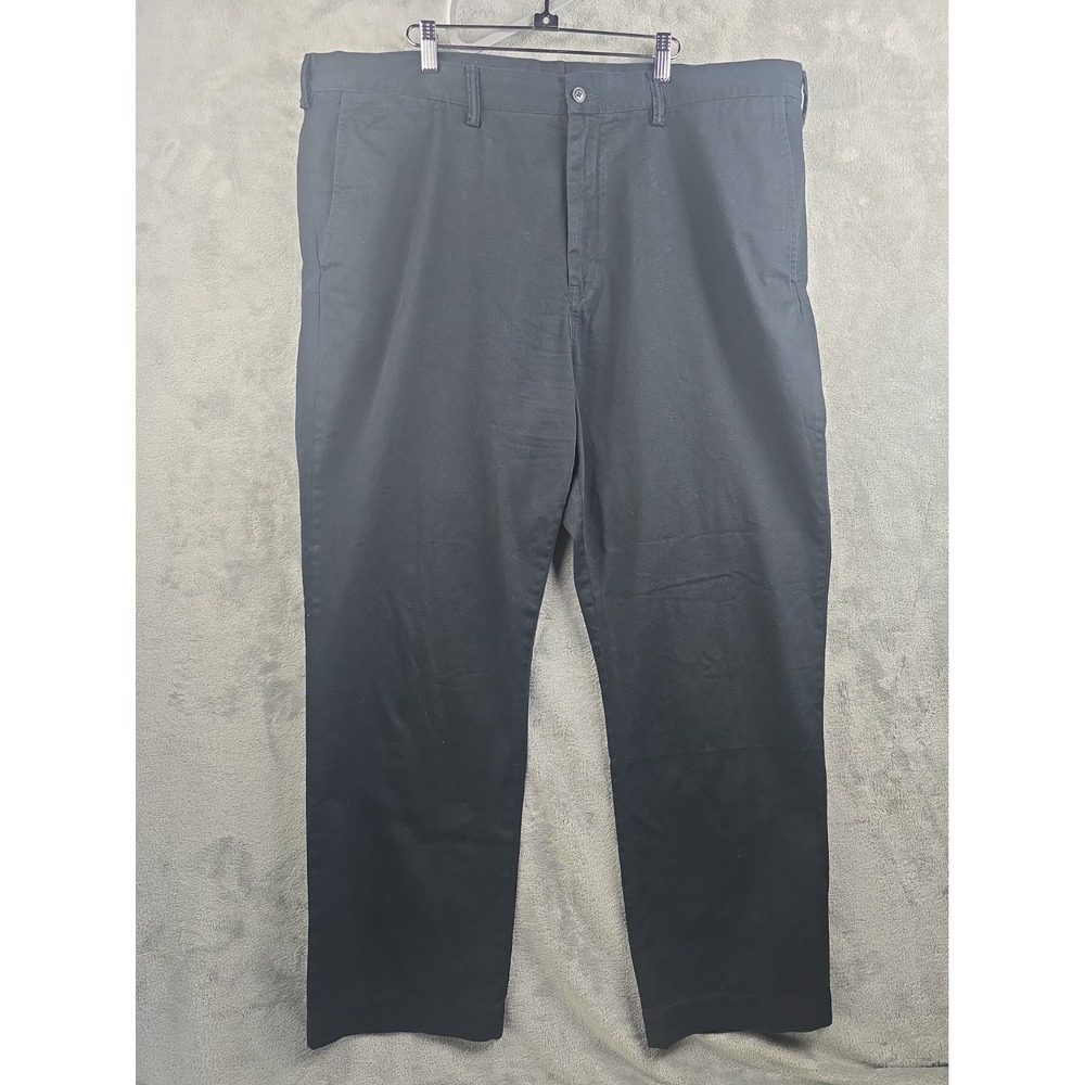 Polo Ralph Lauren Pants Men 42x32 Black Chino Classic Fit Preppy Twill Work